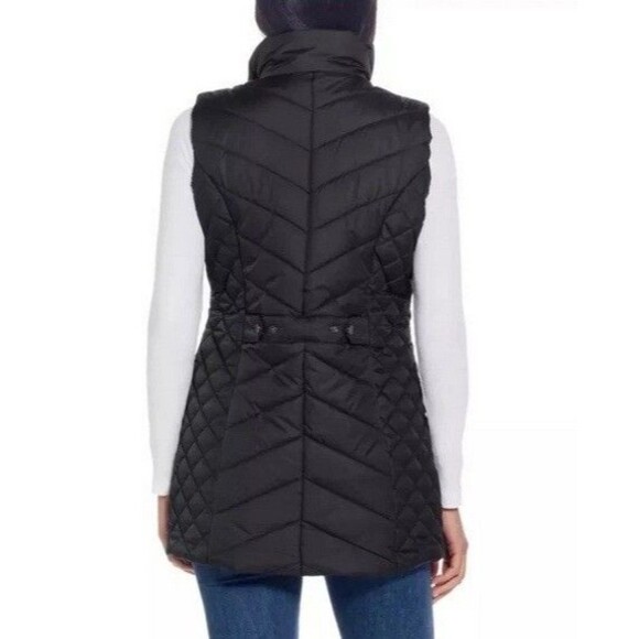 NWT Weatherproof Quilted Vest Jacket Full Zip W/ Zip Pockets Black Medium - Picture 2 of 4